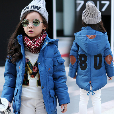 2015新款童装秋冬女童新款韩版羽绒服外套厚款棉衣