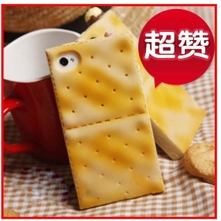 苏打饼干iphone5手机壳潮苹果5外壳硅胶创意另类搞笑4s保护套新款