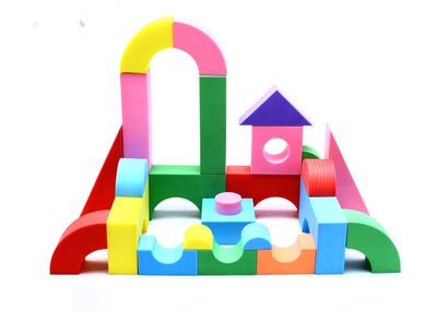 幼儿亲子园斯尔福 eva软体安全泡沫玩具 特大拼装搭建房子积木
