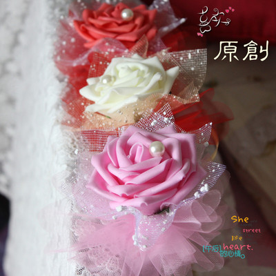 结婚喜糖桌花创意唯美喜糖盒子玫瑰婚礼成品喜糖含德芙好时费列罗