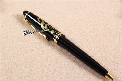 台湾生产制造 高音符图案 圆珠笔 按动笔 音乐主题文具 进口正品