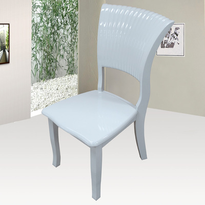 2014新款买6椅包邮 休闲椅子 白色餐桌椅组合 餐厅家具实木餐椅子