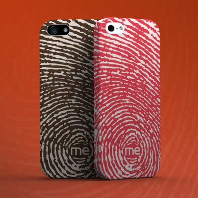 苹果5 5s个性指纹保护套 手机壳 iphone5 5s手机套 爱疯5s保护壳
