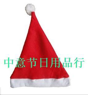 圣诞帽、圣诞布帽子、红色圣诞布帽、大人小孩通用款圣诞帽子
