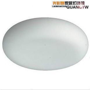飞利浦水云间吸顶灯现代简约玻璃罩白色卫生间浴室卧室灯QCZ806