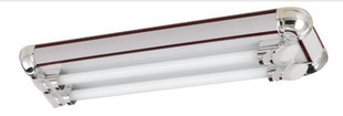 T8日光灯 时尚欧式日光灯架 日光灯支架 3(T8管)PC--双红木纹N3