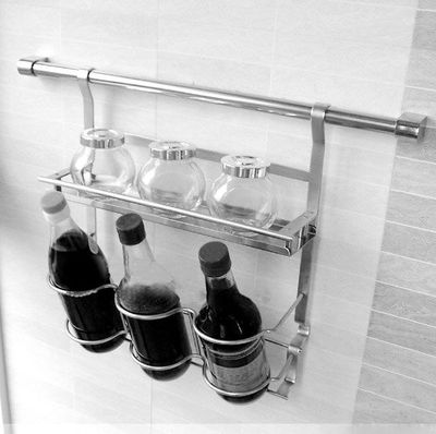 新蕾 不锈钢厨房置物架 挂件 挂架 斜瓶置物架 XL10409A 含配件