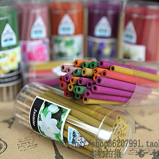 泰国进口萨娃蒂 植物精油短线香 空心香 圆筒香30支装 香薰香料
