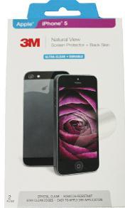 3M iPhone5s5c5贴膜 高透光 保护膜及背贴膜套装 苹果手机贴膜
