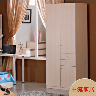 韩式特价宜家对开门衣橱 板式家具 现代简约两门儿童小衣柜非实木