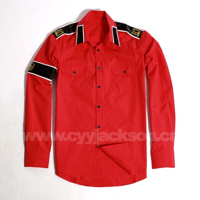 Michael Jackson 迈克尔杰克逊 CTE衬衫 CTE衬衣 新款特价（红）