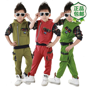 2015春装新款韩版男童中小童运动休闲套装上衣裤子2件套秋装特价