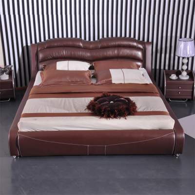 品牌家具成都软床皮艺床1.8米1.5米可定制特价厂家直销真皮环保皮