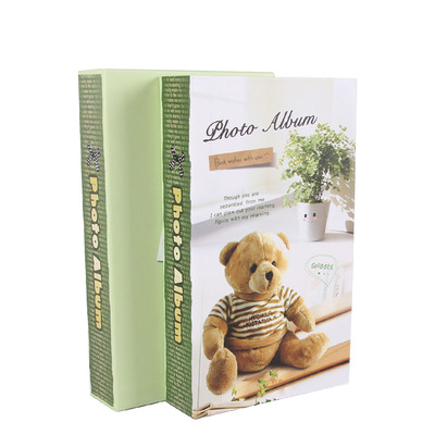 天天特价家庭相册本 泰迪熊5寸300张 盒装插页式 3R相簿宝宝相册