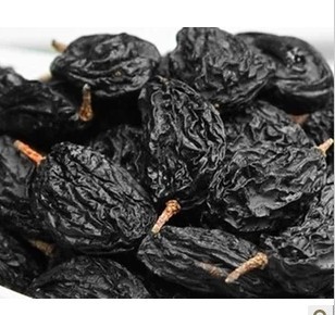 2014年新疆特级纯野生黑加仑黑玫瑰葡萄干黑珍珠干净混装3斤包邮