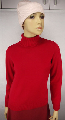 秋冬新品米凯拉纯羊绒高翻领羊绒衫柔软细腻保暖不扎特价包邮红色