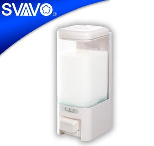酒店双格皂液盒皂液器洗手液盒挂壁式洗手间沐浴露液瓶瑞沃V-8101