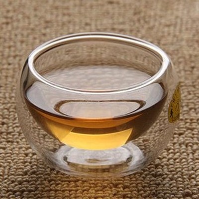 耐热双层玻璃品杯 红茶杯品茗杯 隔热杯子 玻璃茶具套装 功夫茶具
