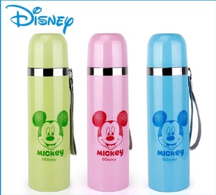 正品Disney迪士尼米奇子弹头真空保温杯便携挂绳包邮不锈钢