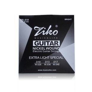 正品ziko 电吉他琴弦009/010电吉他1-6弦套弦 高档镀膜防锈吉他弦