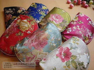 杭州特色工艺礼品-烫金亮彩花卉5件套包 女用手拿包 可批发