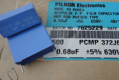 PILKOR BC MKP372 薄膜电容 0.68uf 680nf 684 /630V P22.5 5%