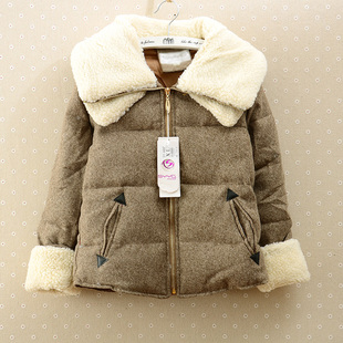2015韩版短款羊羔绒棉衣女 加厚羊羔外套修身女装小棉袄潮包邮