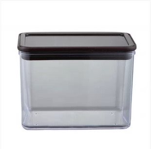 半磅方形密塑料封罐/茶叶罐 奶精盒/果粉盒/奶茶设备 储物罐500克
