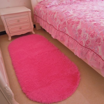 特价 椭圆形丝毛卧室床边客厅茶几地毯可定制包邮地垫门垫防滑