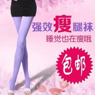 新款台湾正品420D睡眠袜夜间睡眠瘦腿袜瘦小腿燃脂美腿丝袜子包邮