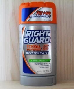 美国Right Guard男士72小时5重防护止汗膏香体膏Fresh Blast73g