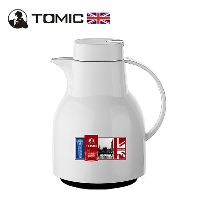 英国TOMIC特美刻玻璃内胆保温暖水壶热水瓶时尚保温瓶家用保温壶