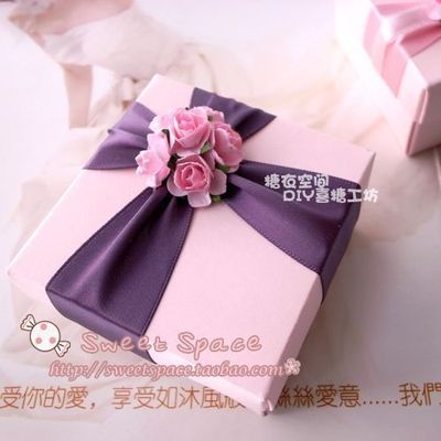 爱意成品喜糖盒子/韩式结婚庆礼用品方盒/糖果礼品盒回礼喜糖包装
