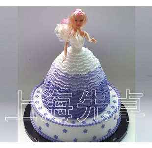 【正品】先卓仿真蛋糕模型 塑胶生日蛋糕模型芭比娃娃公主多层
