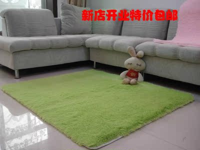 【天天特价】超柔加厚丝毛地毯客厅卧室床边地毯，圆形地毯可定制