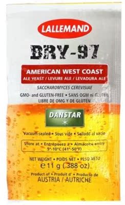 拉曼BRY-97美国西岸啤酒酵母/干酵母/家庭自酿用品 11g装 yeast