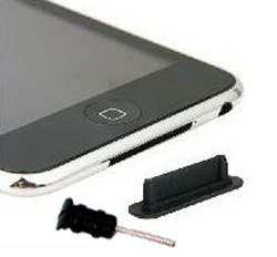 苹果ipad2 1 iphone4 3G 3GS touch 专用数据孔+耳机孔防尘塞套装