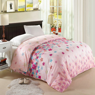 暖房家纺 斜纹全棉印花单个被套 床上用品