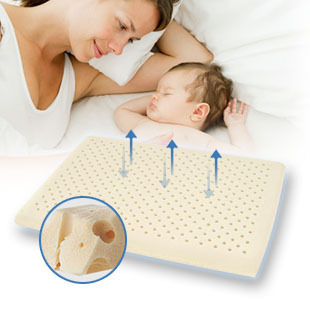 天然乳胶婴儿趴枕 AiSleep睡眠博士婴童枕头 适合12-24月幼童专用