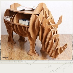 创意 简约犀牛大班桌 茶几 书桌 动物造型桌
