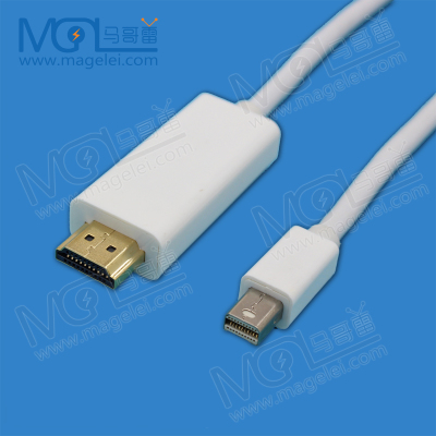 苹果笔记本电脑Macbook Air/Pro 雷电MiniDP转HDMI高清电视连接线