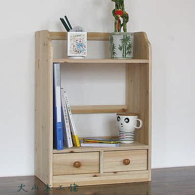 桌上实木书架 墙上置物架 桌上书架 机顶盒架 木板 隔板 壁挂桌面