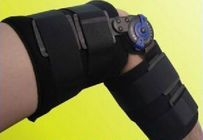 新款卡盘式 铝合金固定支具 加厚可调膝关节支架 膝关节下肢支具