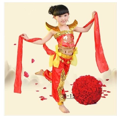 六一儿童节演出服儿童红兜肚舞蹈服中国结小哪吒舞蹈服红肚兜舞服