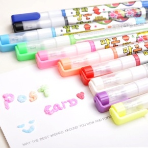 韩国东亚正品 创意立体爆米花笔 泡泡笔 相册贺卡笔 10色