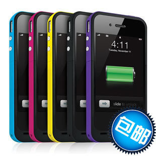 包邮IP苹果iphone5s手机壳式背夹电池套移动电源外置冲充电宝iso7