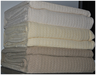 全棉RLL盖毯简约现代针织毛线毯子空调毯沙发毯办公室午睡毯包邮