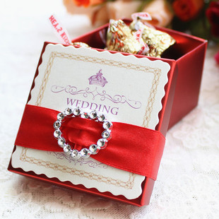 结婚喜糖礼盒成品含糖盒装喜糖婚礼喜糖盒红色纸盒欧式批发创意盒