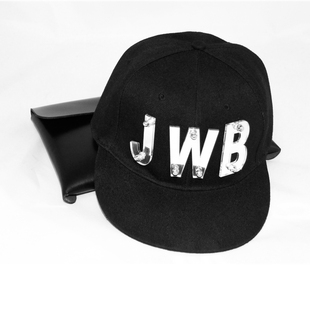 JWB 夏季新款男士休闲鸭舌帽 JWB专属帽子 时尚 男帽子 字母装饰