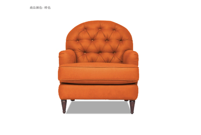 现代休闲沙发欧式美式宜家沙发布艺单人书房客厅会所样板房可定制